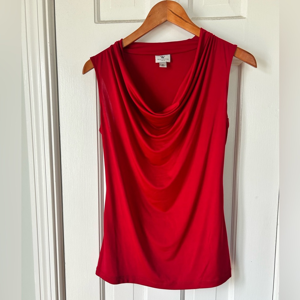 Worthington Stretch Cowl Neck Tank
